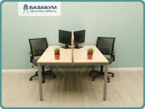Стол 2 рабочих места 75х125х140 см