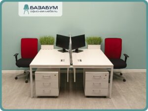 Бенч-система, офисный стол 73х140х165 см