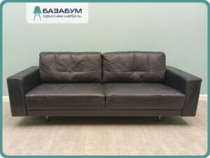 Диван кожаный 75х200х80 см б/у
